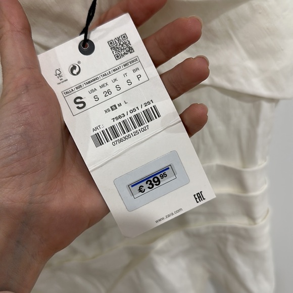 Zara asymmetrical blouse. Size small. - Picture 3 of 6